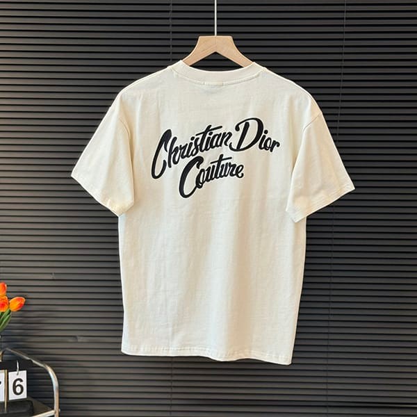 入手困難ディオール クルーネック コットンTシャツ フェイク 2色 dev94398